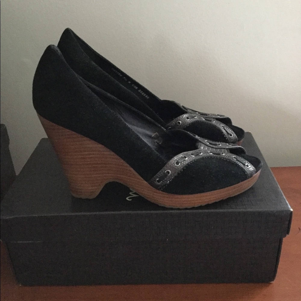Cole Haan Suede Platform Wedges